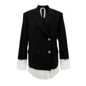 No.21 Double Breasted Blazer in Black EU40|S